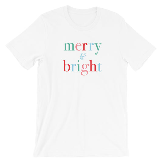Christmas Classic Merry and Bright Unisex T-Shirt - Next Stop Main Street