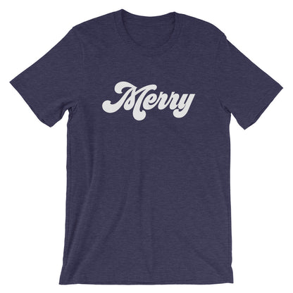 Christmas 70s Merry Short-Sleeve Unisex T-Shirt (more colors available) - Next Stop Main Street