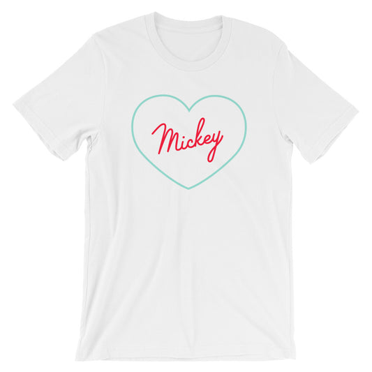 Mickey Heart Short-Sleeve Unisex T-Shirt - Next Stop Main Street