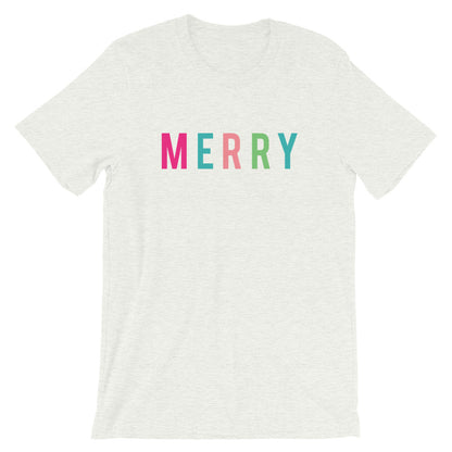 Christmas Merry - Colorful Short-Sleeve Unisex T-Shirt - Next Stop Main Street