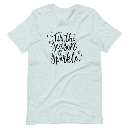 Christmas 'Tis the Season to Sparkle Short-Sleeve Unisex T-Shirt (more colors available)