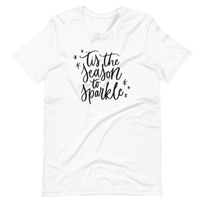 Christmas 'Tis the Season to Sparkle Short-Sleeve Unisex T-Shirt (more colors available)